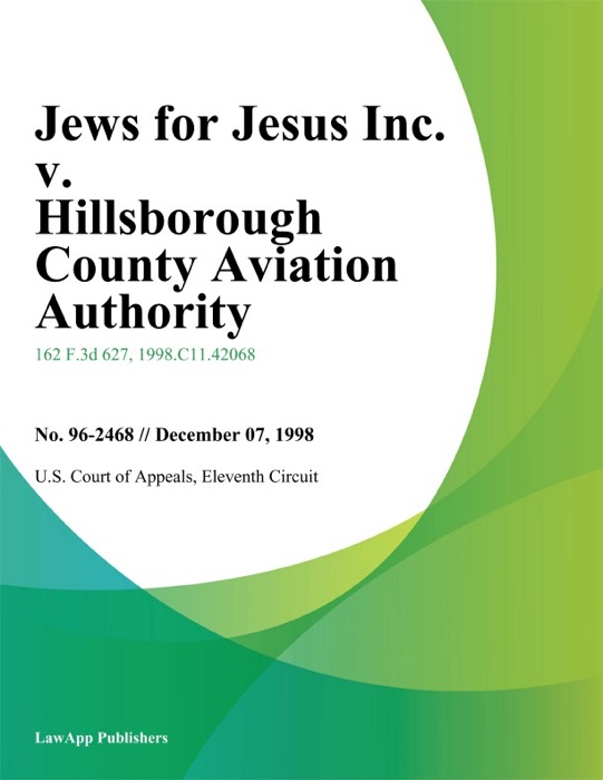 Jews for Jesus Inc. v. Hillsborough County Aviation Authority