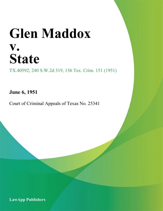 Glen Maddox v. State