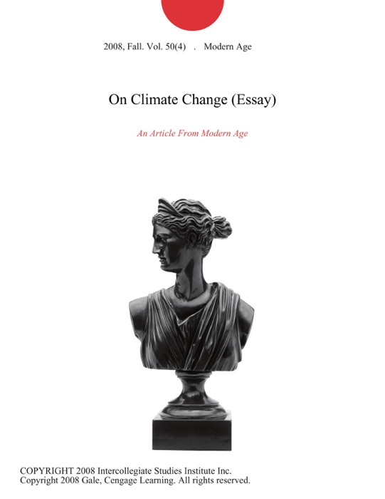 On Climate Change (Essay)