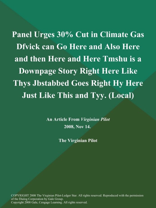 Panel Urges 30% Cut in Climate Gas Dfvick can Go Here and Also Here and then Here and Here Tmshu is a Downpage Story Right Here Like Thys Jbstabbed Goes Right Hy Here Just Like This and Tyy (Local)