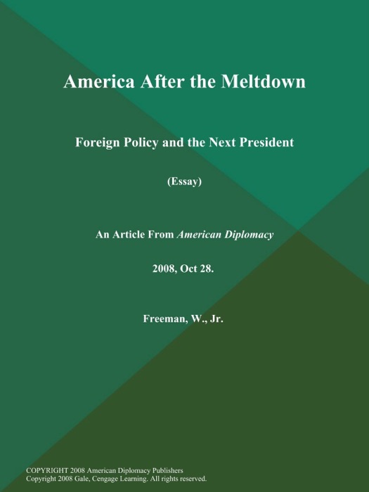 America After the Meltdown: Foreign Policy and the Next President (Essay)