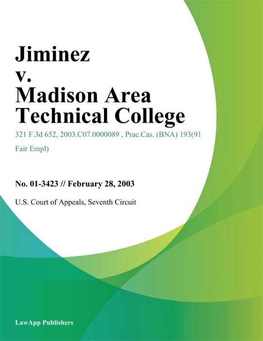 Jiminez v. Madison Area Technical College