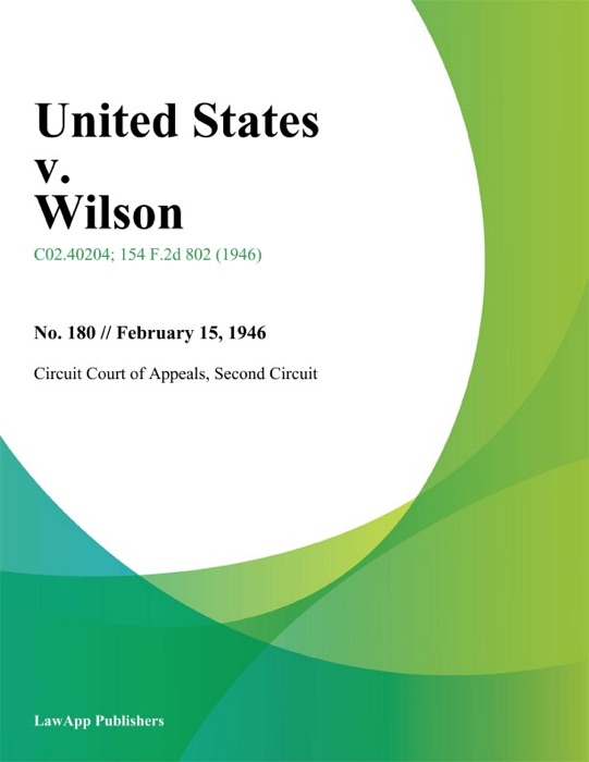 United States v. Wilson.