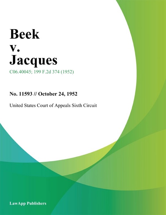 Beek v. Jacques