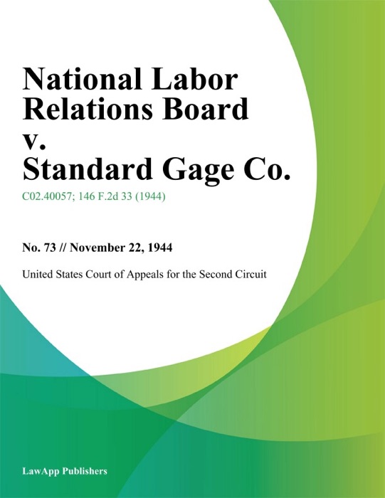 National Labor Relations Board v. Standard Gage Co.