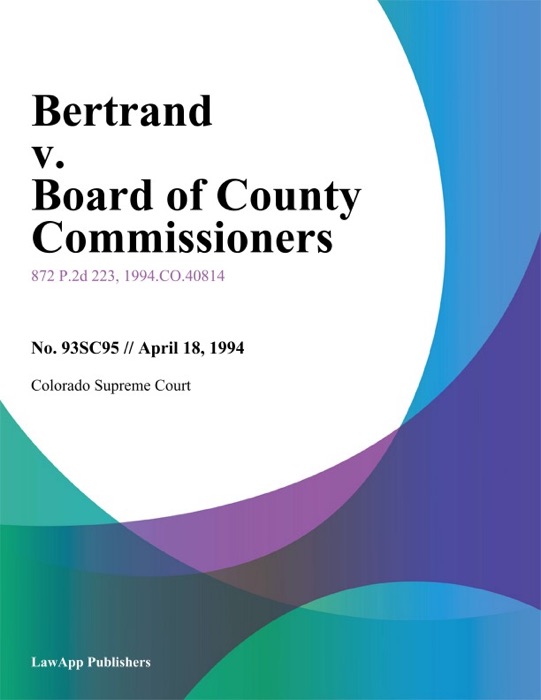 Bertrand V. Board Of County Commissioners