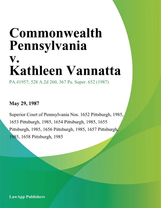 Commonwealth Pennsylvania v. Kathleen Vannatta