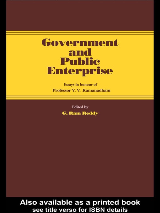 Government and Public Enterprise