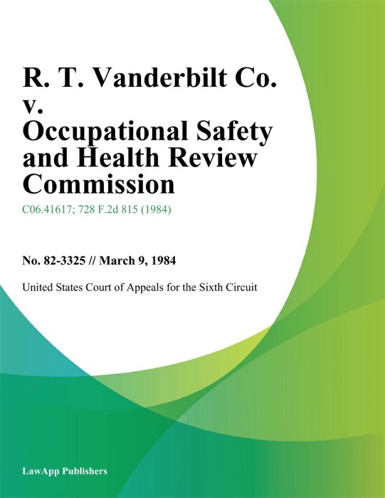 R. T. Vanderbilt Co. v. Occupational Safety and Health Review Commission