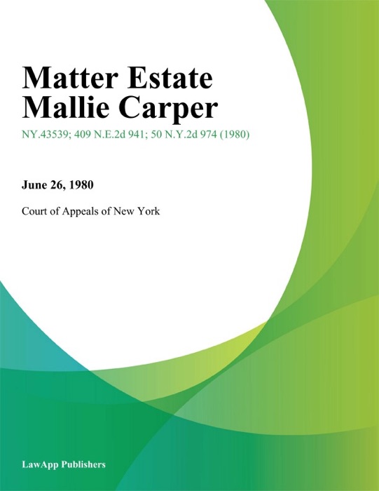 Matter Estate Mallie Carper