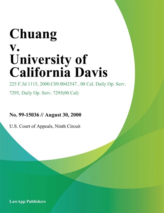 Chuang v. University of California Davis