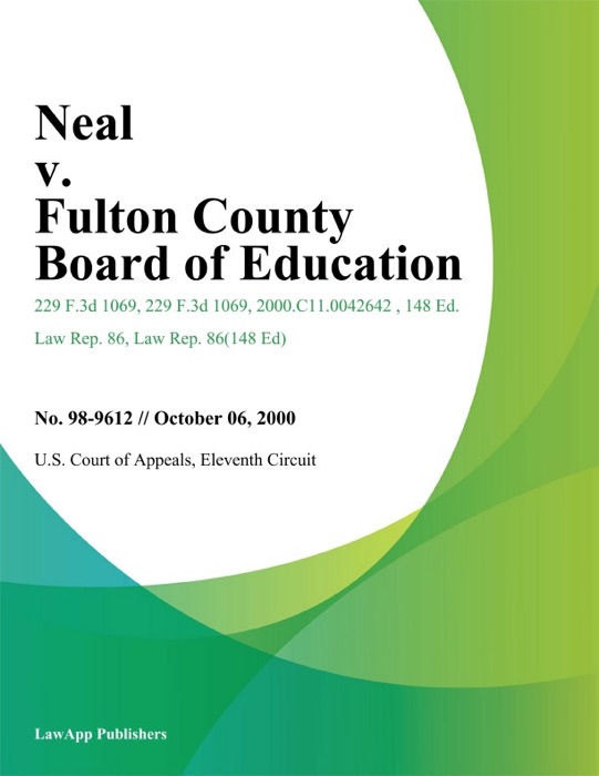 Neal v. Fulton County Board of Education