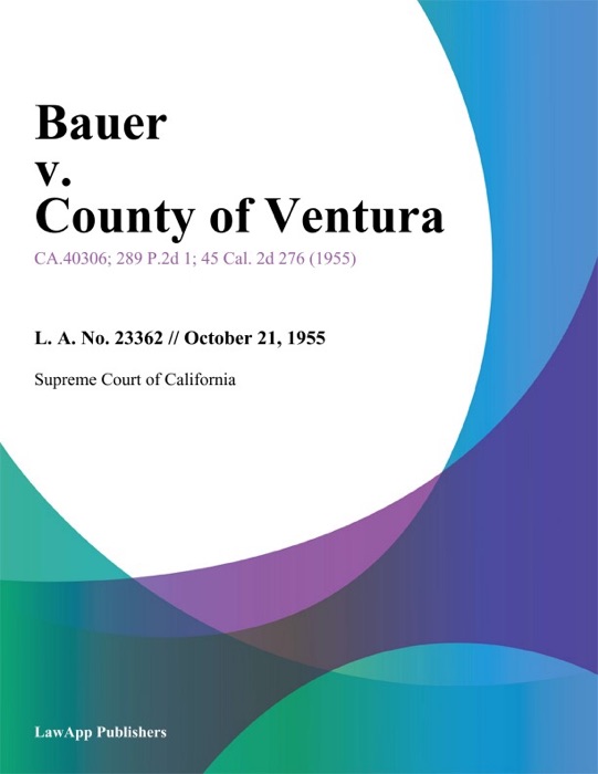 Bauer V. County Of Ventura