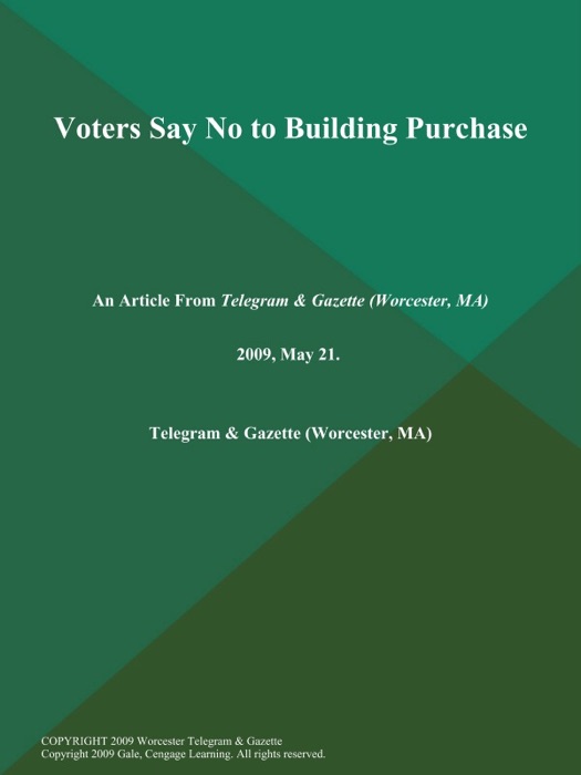 Voters Say No to Building Purchase