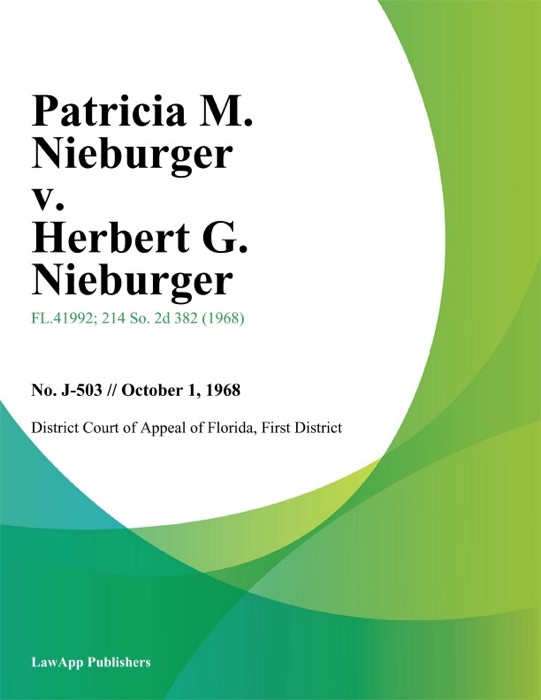 Patricia M. Nieburger v. Herbert G. Nieburger