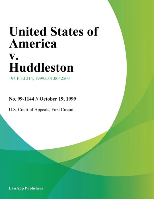 United States Of America V. Huddleston