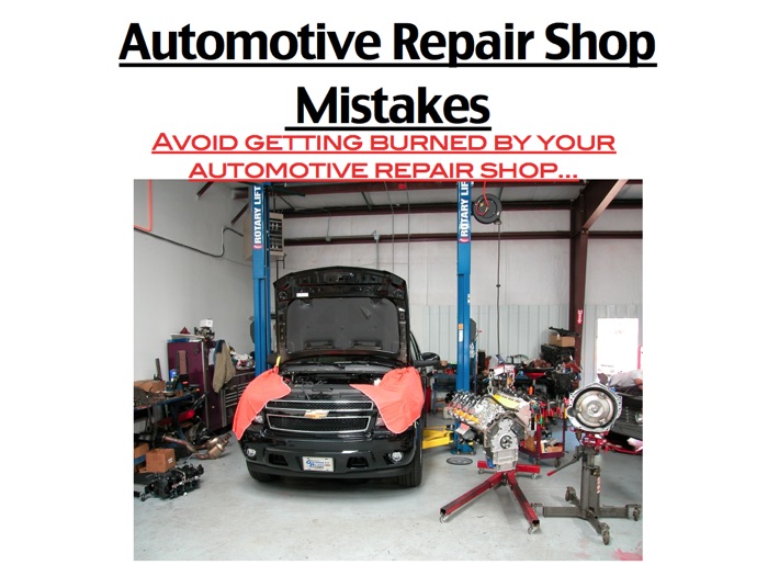 Automotive Repair Shop Mistakes