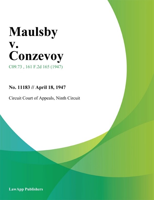 Maulsby v. Conzevoy