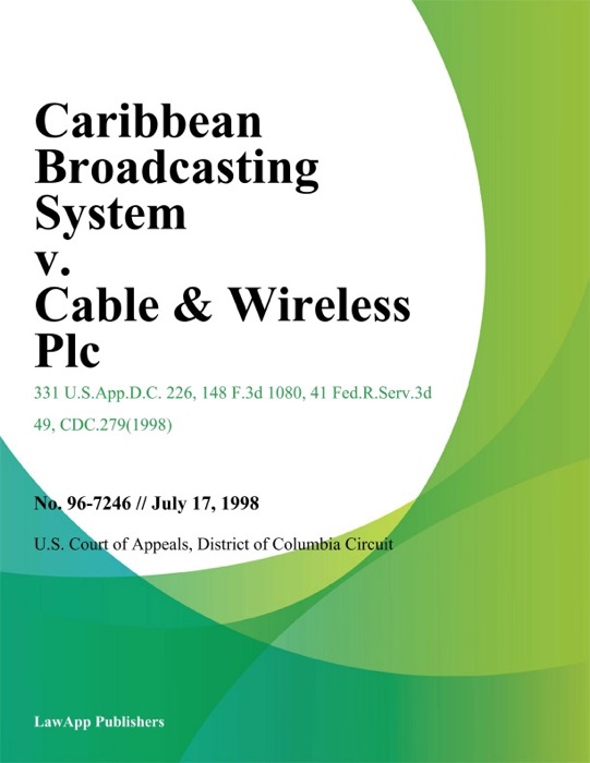 Caribbean Broadcasting System V. Cable & Wireless Plc