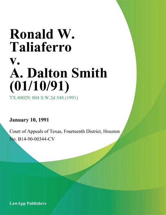 Ronald W. Taliaferro v. A. Dalton Smith
