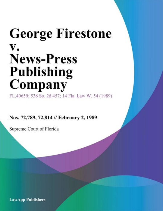 George Firestone v. News-Press Publishing Company