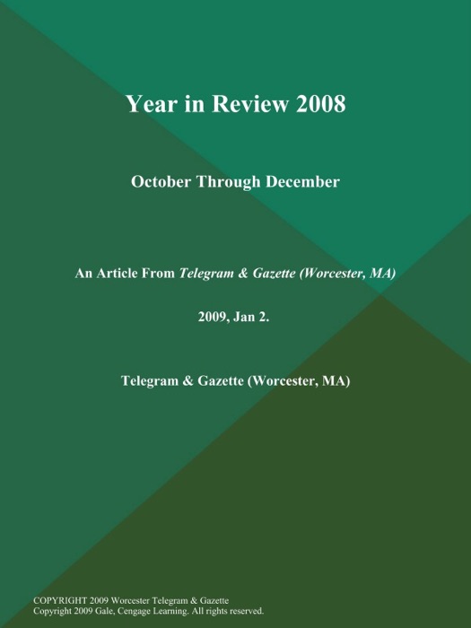 Year in Review 2008: October Through December