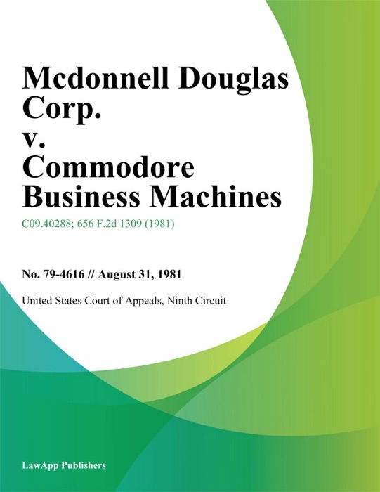 Mcdonnell Douglas Corp. V. Commodore Business Machines