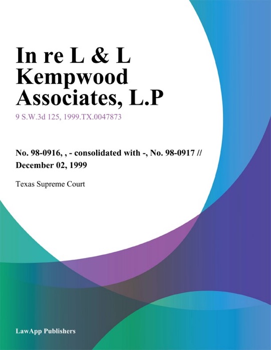 In Re L & L Kempwood Associates