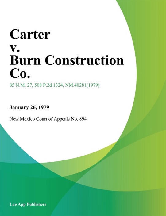 Carter V. Burn Construction Co.