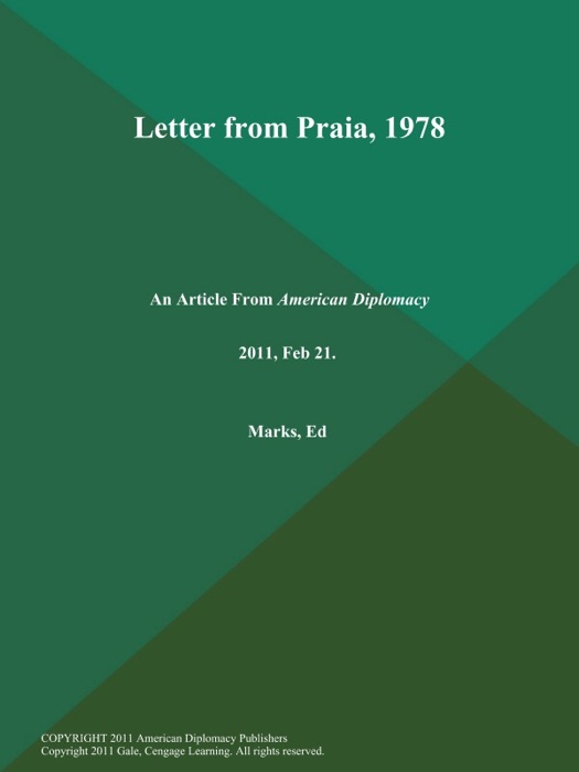 Letter from Praia, 1978