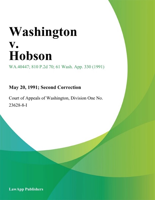 Washington V. Hobson