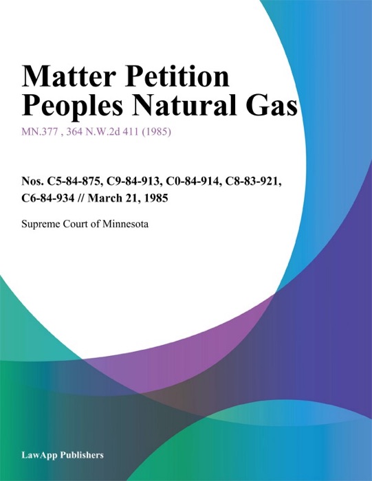 Matter Petition Peoples Natural Gas