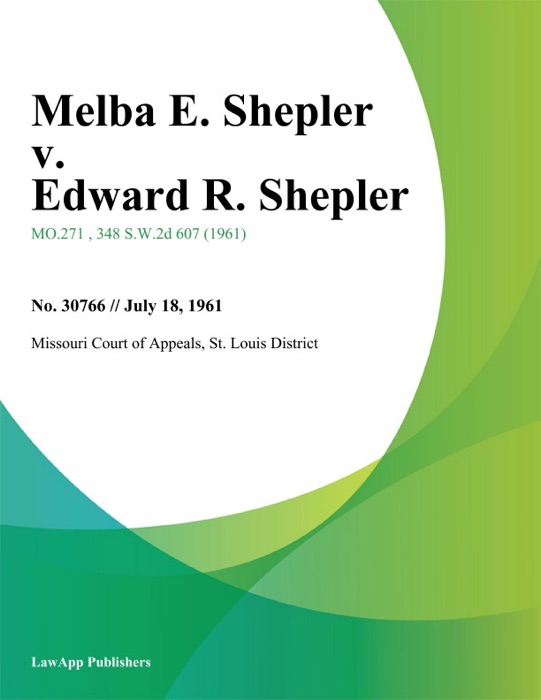 Melba E. Shepler v. Edward R. Shepler