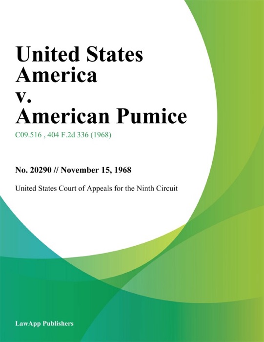 United States America v. American Pumice