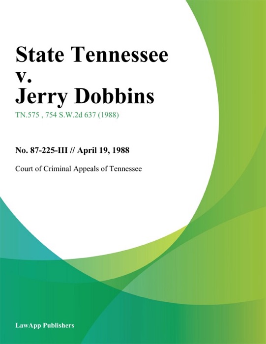 State Tennessee v. Jerry Dobbins