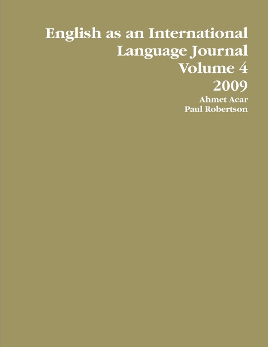 English As an International Language Journal