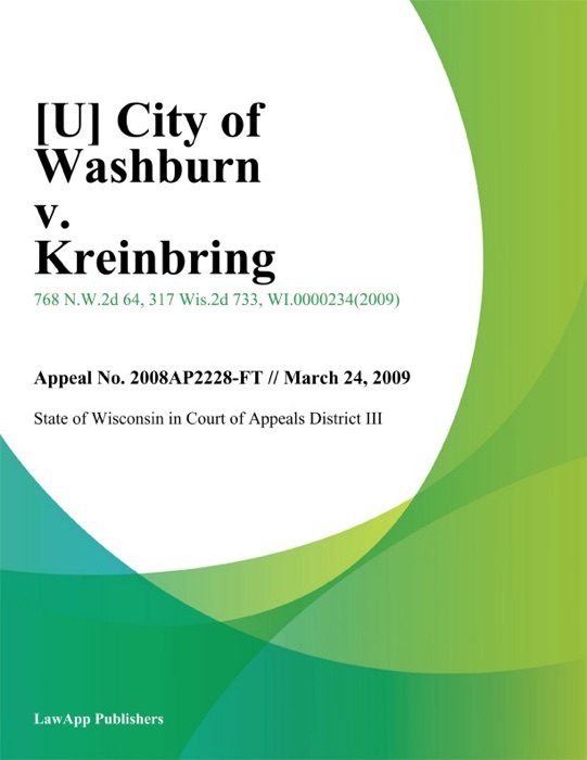 City of Washburn v. Kreinbring