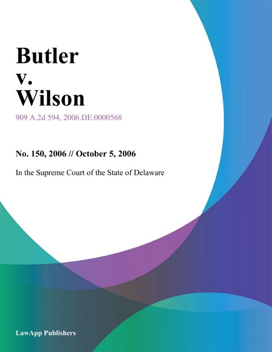 Butler v. Wilson