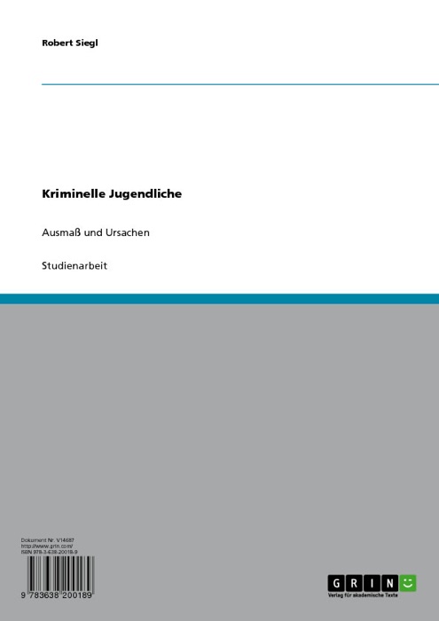 Kriminelle Jugendliche