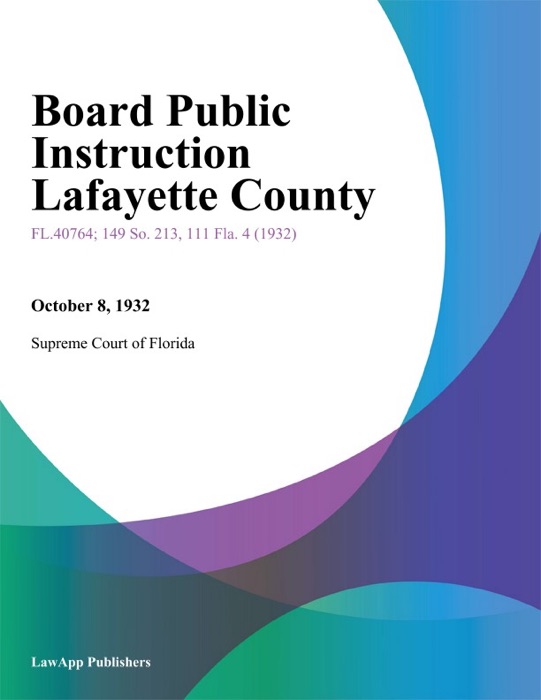Board Public Instruction Lafayette County