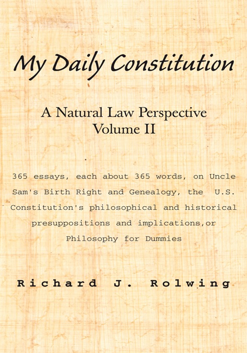 My Daily Constitution Vol. Ii