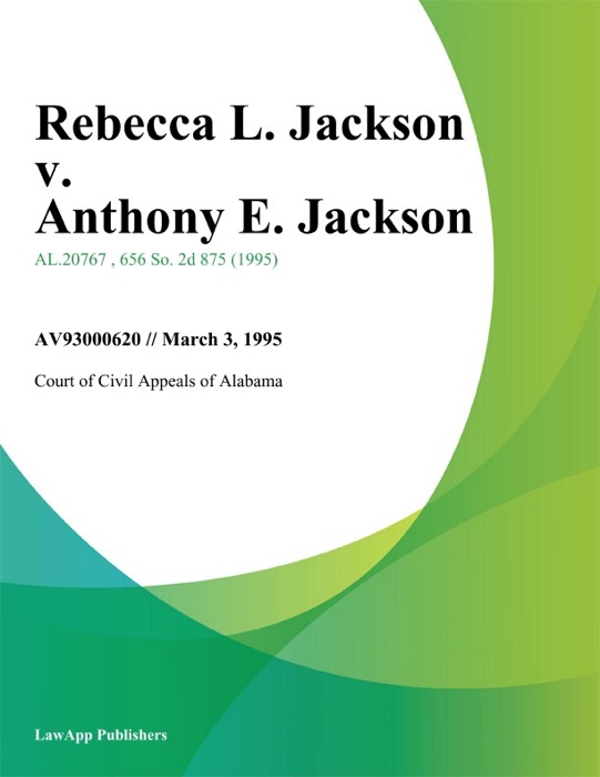 Rebecca L. Jackson v. Anthony E. Jackson