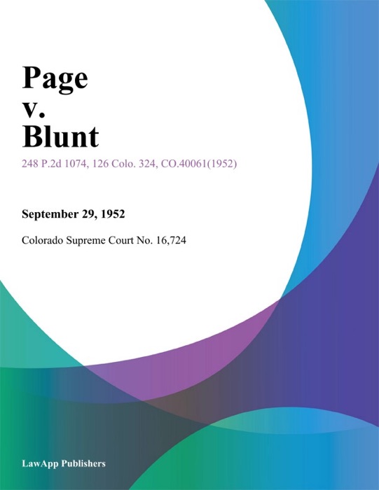 Page v. Blunt