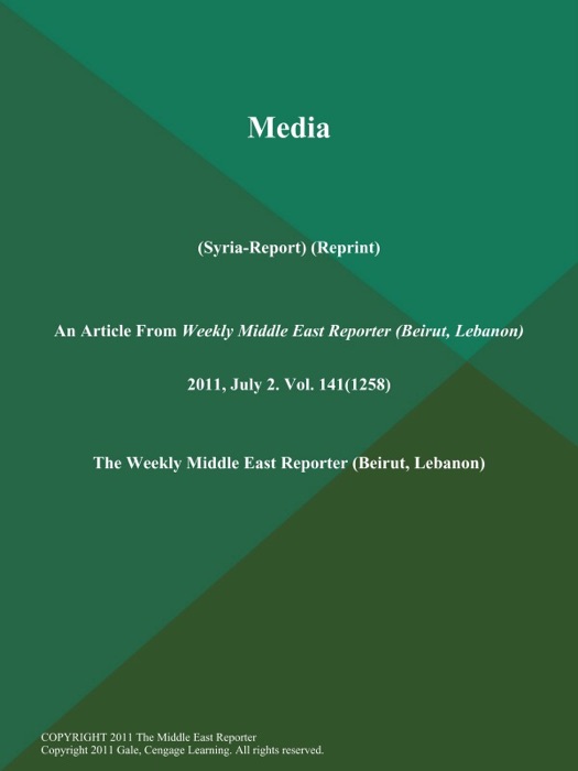 Media (Syria-Report) (Reprint)