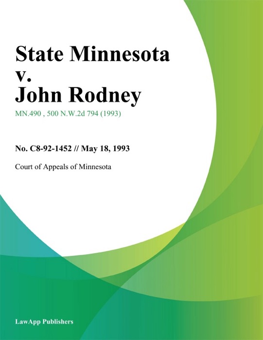 State Minnesota v. John Rodney