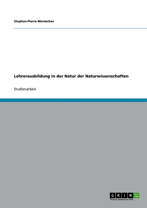 Lehrerausbildung in der Natur der Naturwissenschaften