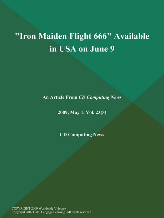 Iron Maiden: Flight 666 Available in USA on June 9