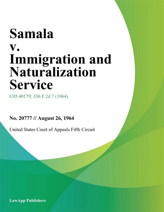 Samala v. Immigration and Naturalization Service