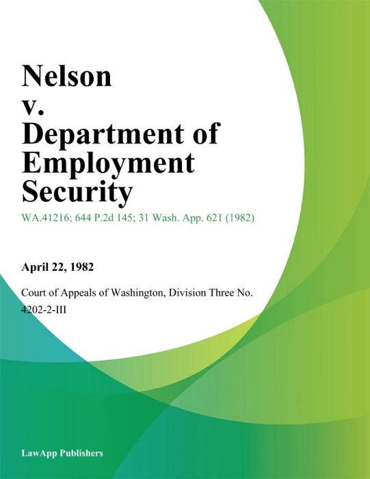 Nelson v. Department of Employment Security