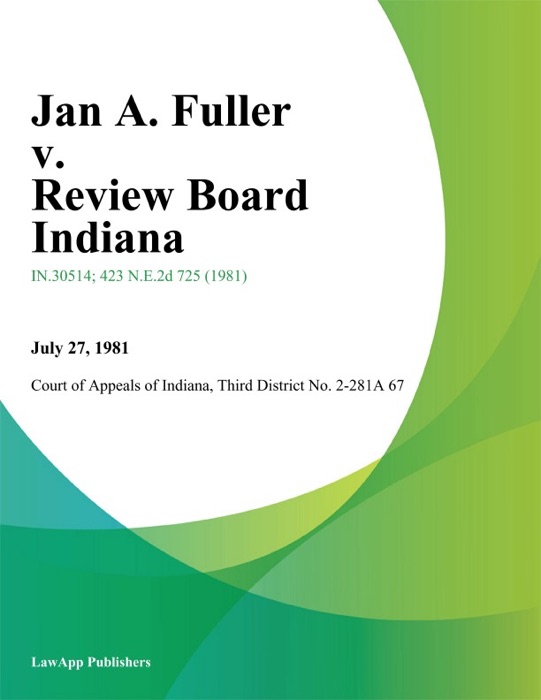 Jan A. Fuller v. Review Board Indiana